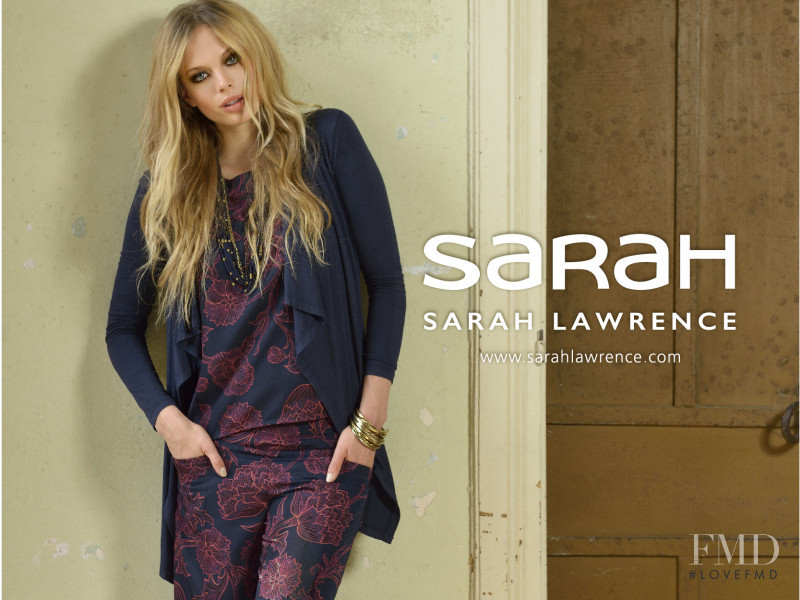 Victoria Germyn featured in  the Sarah Lawrence advertisement for Autumn/Winter 2015