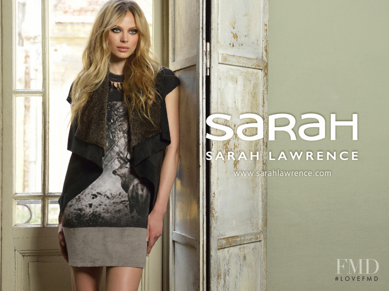 Victoria Germyn featured in  the Sarah Lawrence advertisement for Autumn/Winter 2015