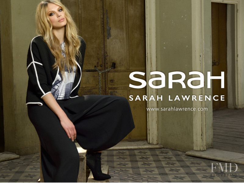 Victoria Germyn featured in  the Sarah Lawrence advertisement for Autumn/Winter 2015