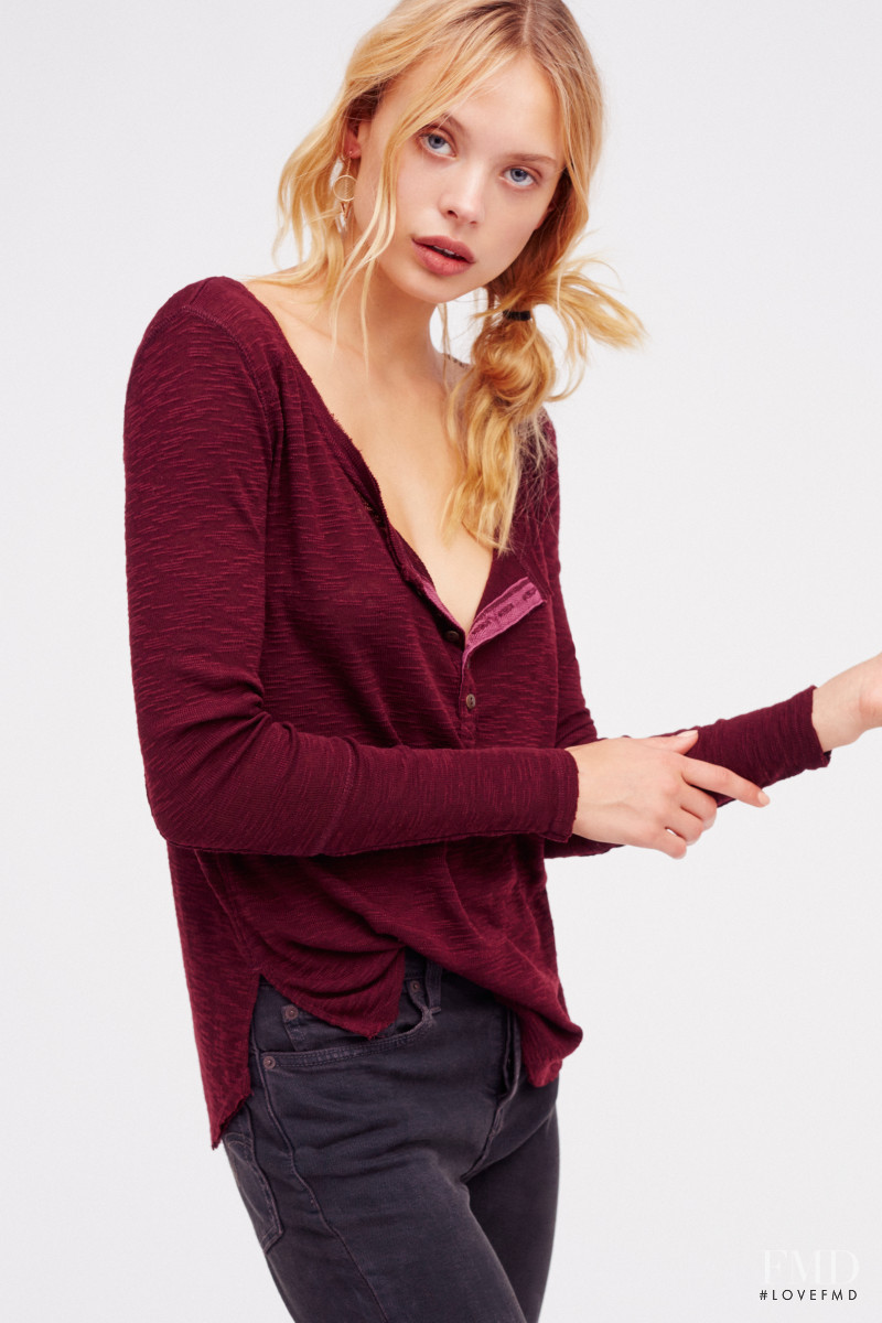 Victoria Germyn featured in  the Free People catalogue for Autumn/Winter 2016