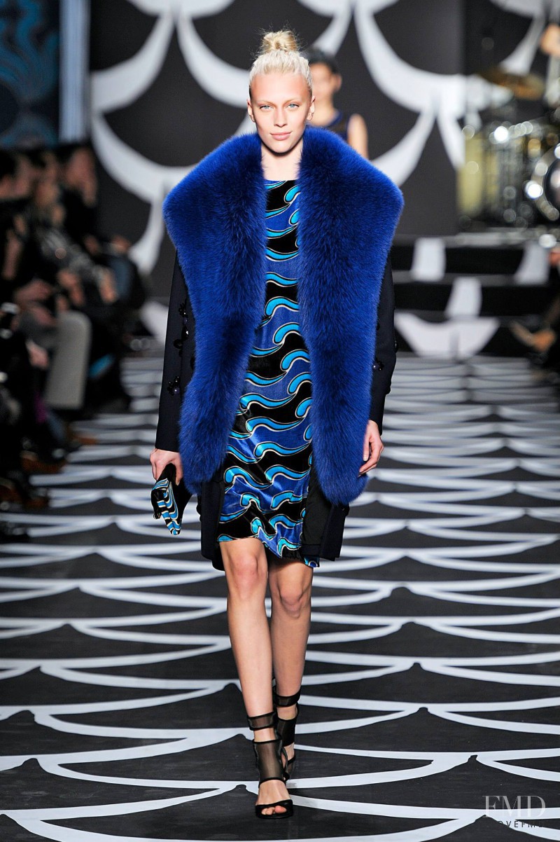Juliana Schurig featured in  the Diane Von Furstenberg fashion show for Autumn/Winter 2014