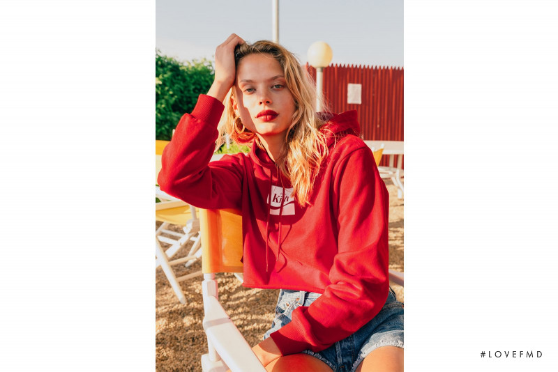 Victoria Germyn featured in  the Kith x Coca Cola lookbook for Summer 2017