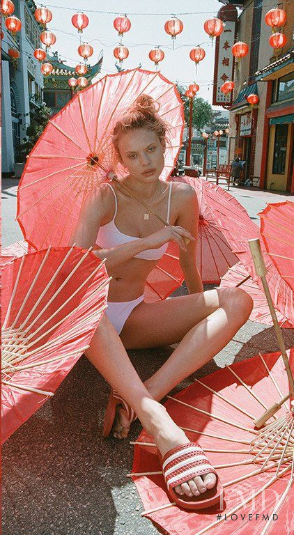 Victoria Germyn featured in  the Bamba Swim lookbook for Autumn/Winter 2017