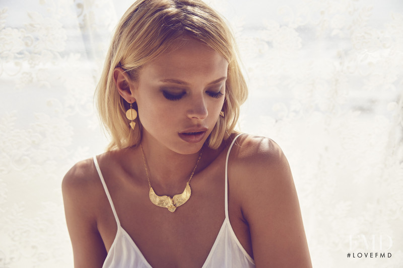 Victoria Germyn featured in  the Temple of the sun advertisement for Autumn/Winter 2016