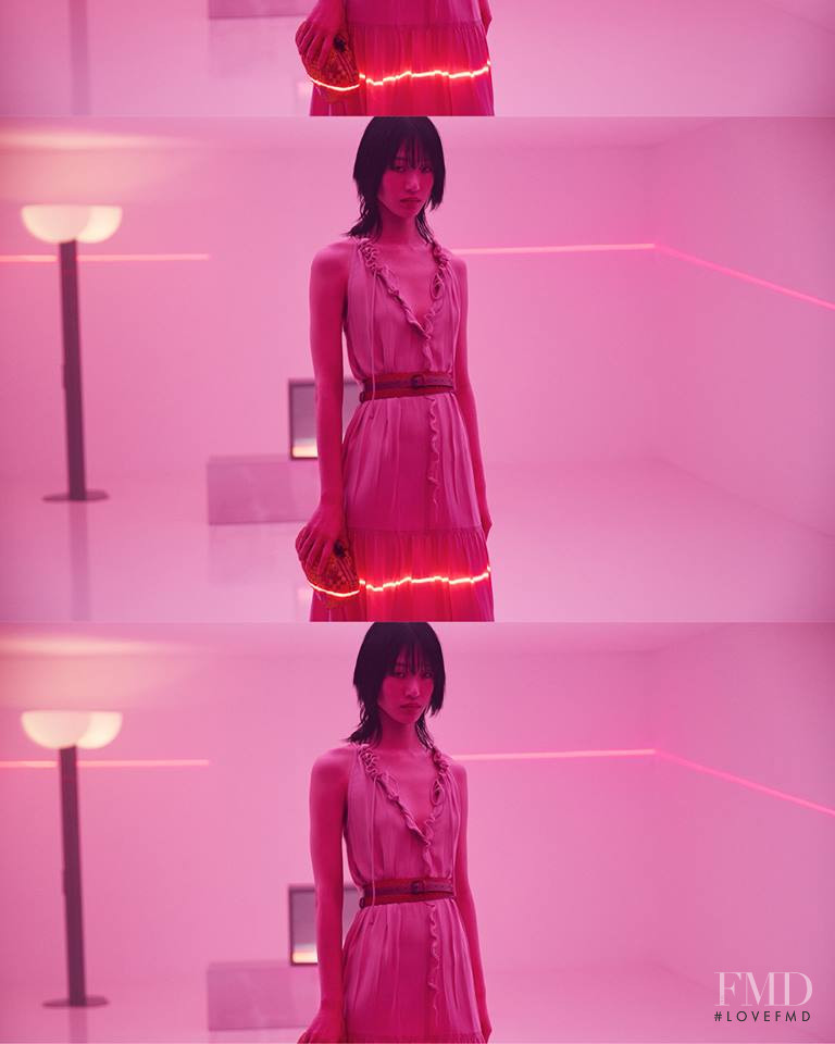 So Ra Choi featured in  the Bottega Veneta advertisement for Pre-Fall 2018