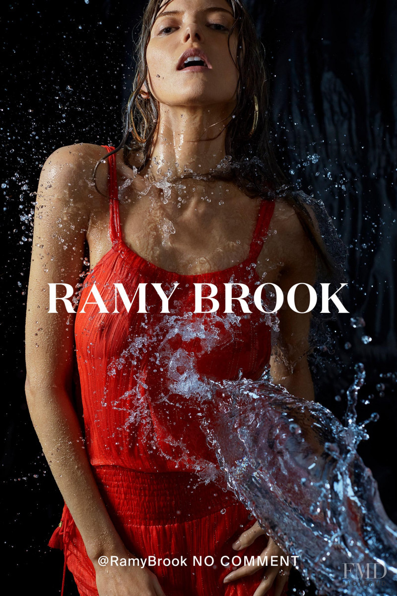 Martha Hunt featured in  the Ramy Brook advertisement for Spring/Summer 2018