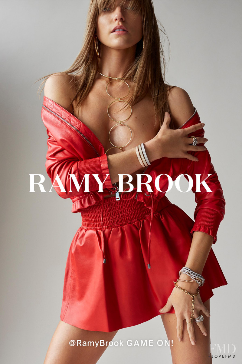 Martha Hunt featured in  the Ramy Brook advertisement for Spring/Summer 2018