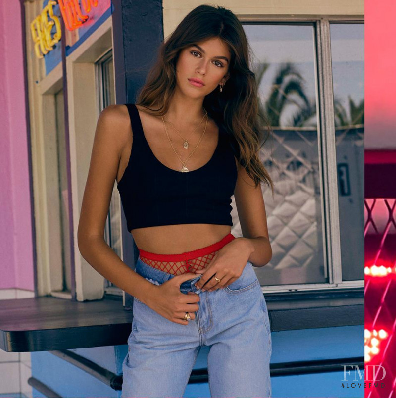 Kaia Gerber featured in  the Penshoppe advertisement for Spring/Summer 2018
