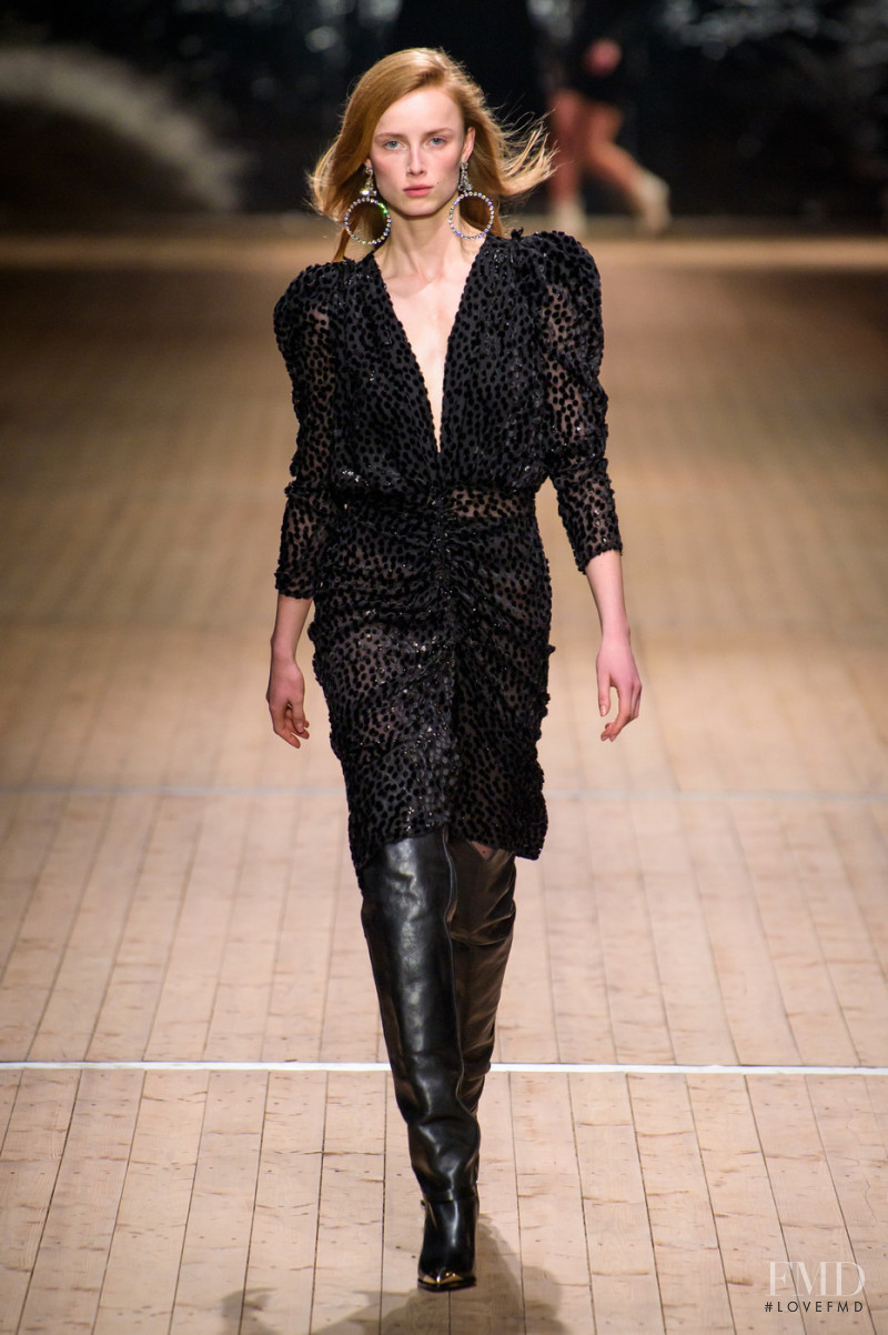 Rianne Van Rompaey featured in  the Isabel Marant fashion show for Autumn/Winter 2018