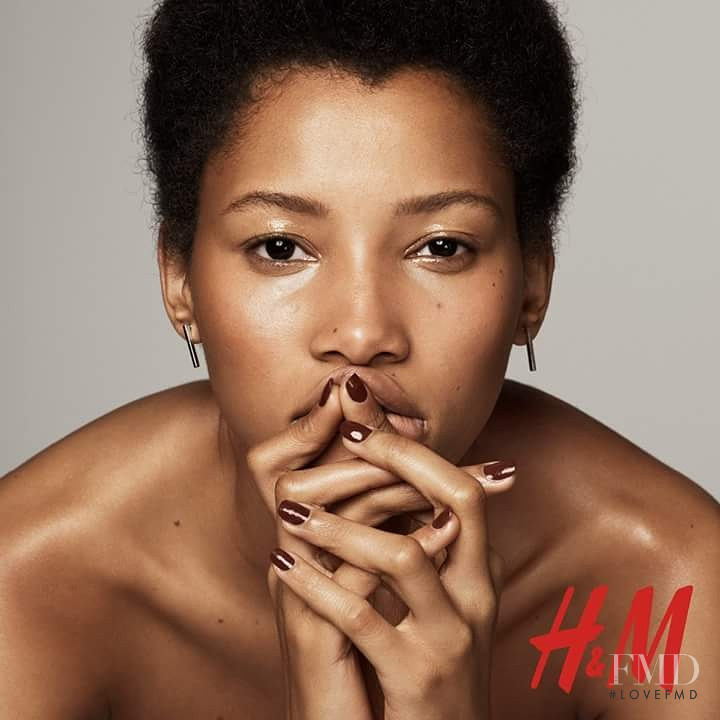Lineisy Montero featured in  the H&M Beauty advertisement for Fall 2016