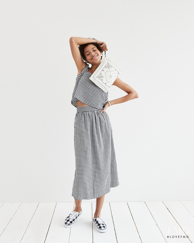 Lineisy Montero featured in  the Madewell Chic-End Weekend catalogue for Summer 2017