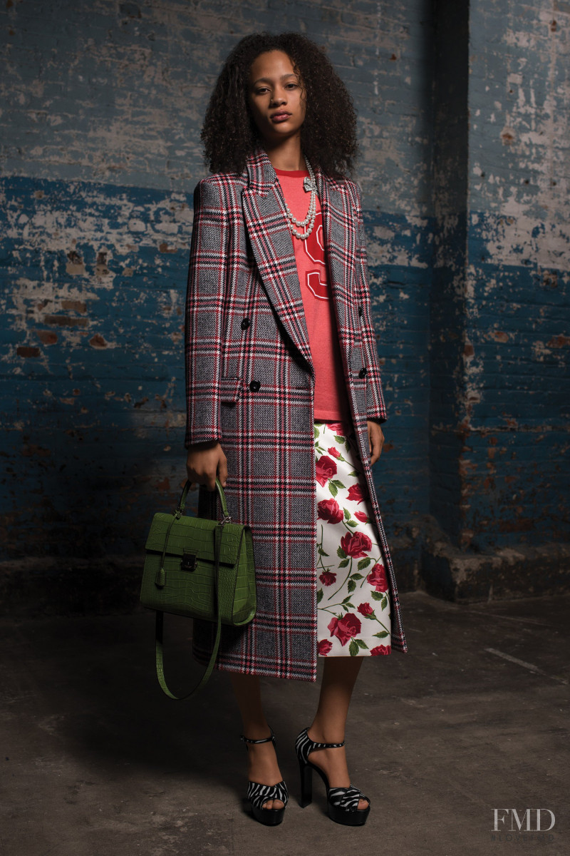 Selena Forrest featured in  the Michael Kors Collection lookbook for Pre-Fall 2018