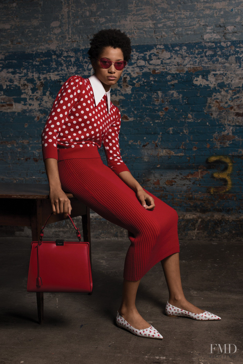 Lineisy Montero featured in  the Michael Kors Collection lookbook for Pre-Fall 2018