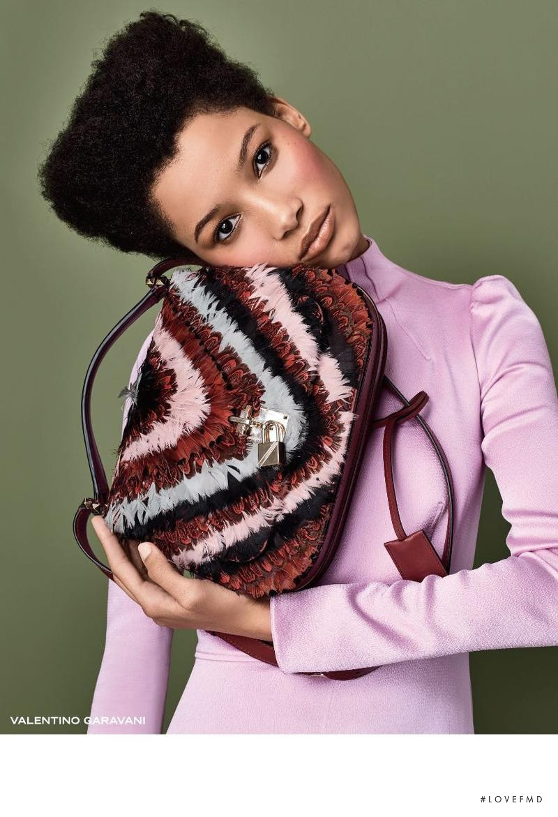 Lineisy Montero featured in  the Saks Fifth Avenue advertisement for Autumn/Winter 2017