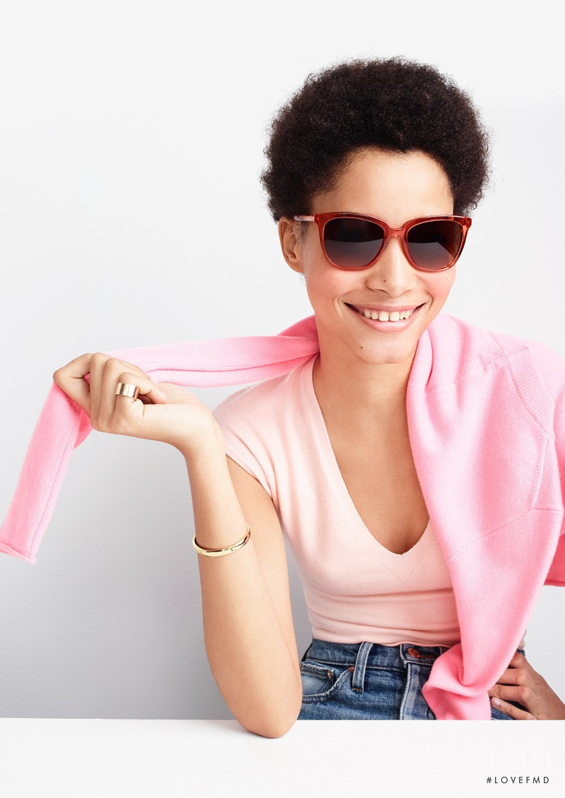 Lineisy Montero featured in  the J.Crew On-Trend Sunglasses lookbook for Spring/Summer 2017