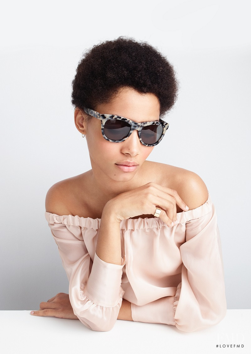 Lineisy Montero featured in  the J.Crew On-Trend Sunglasses lookbook for Spring/Summer 2017