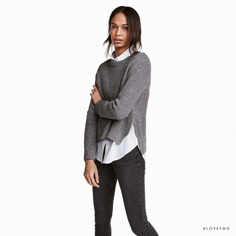 Joan Smalls featured in  the H&M catalogue for Winter 2016