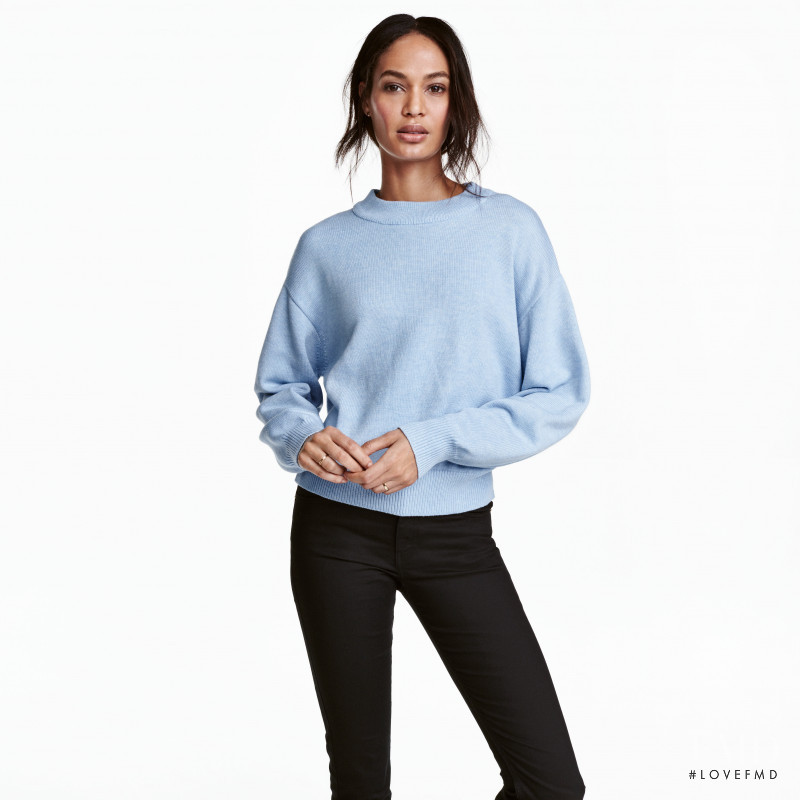 Joan Smalls featured in  the H&M catalogue for Winter 2016