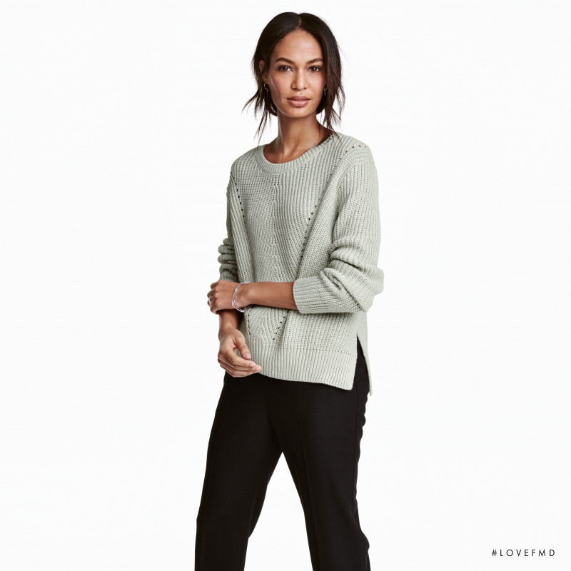 Joan Smalls featured in  the H&M catalogue for Winter 2016