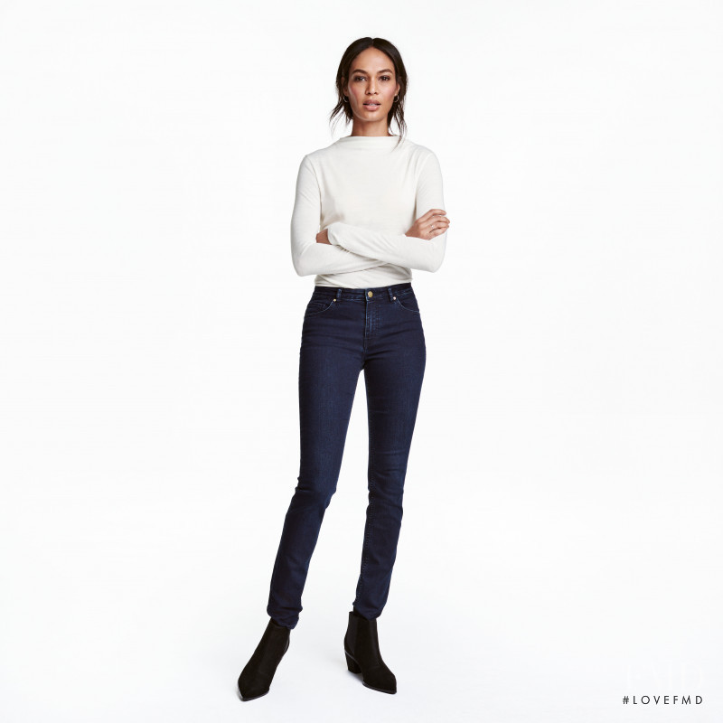 Joan Smalls featured in  the H&M catalogue for Winter 2016