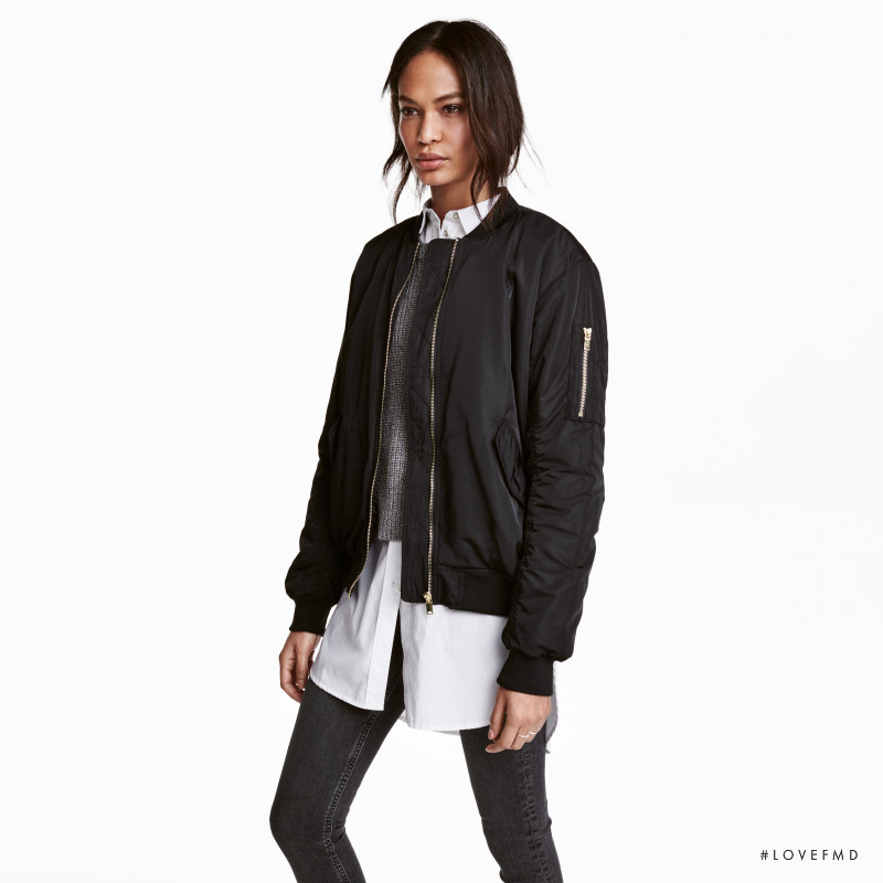 Joan Smalls featured in  the H&M catalogue for Winter 2016