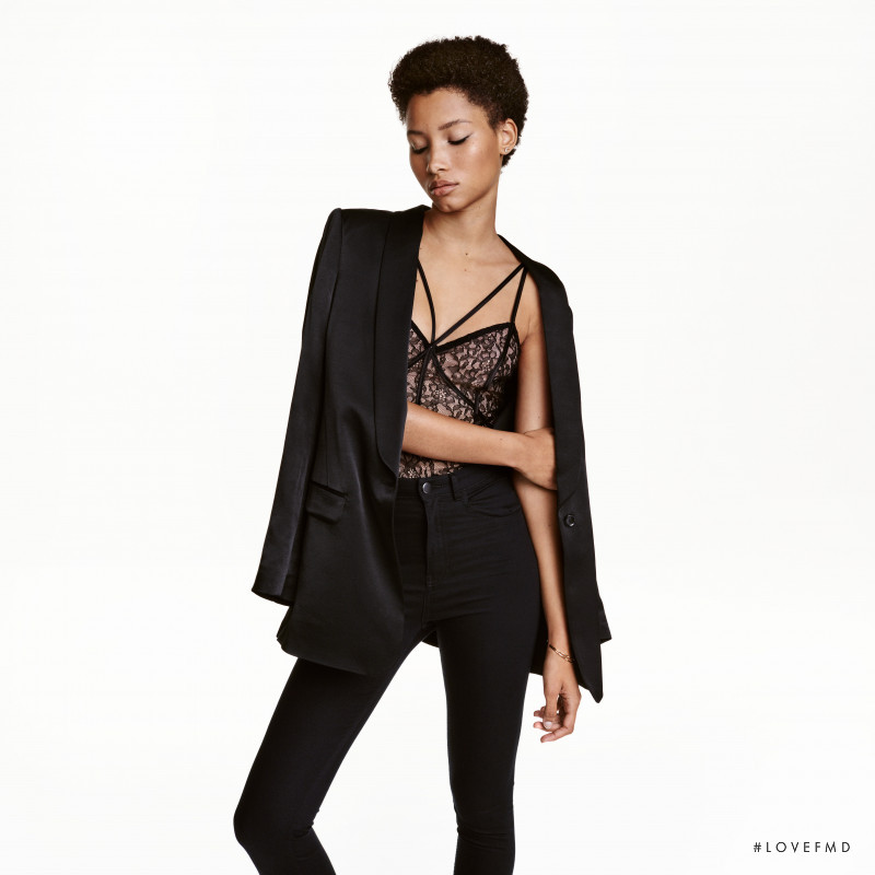 Lineisy Montero featured in  the H&M catalogue for Winter 2016