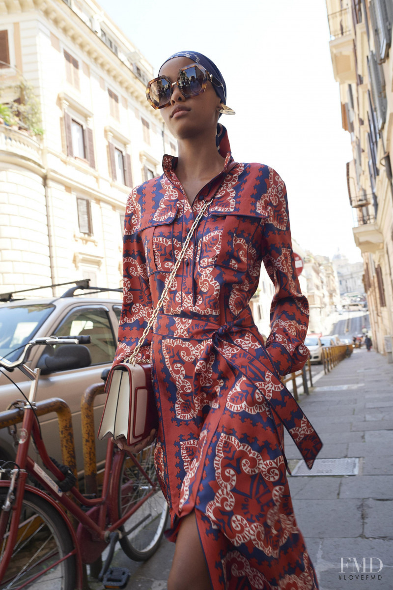 Blesnya Minher featured in  the Valentino lookbook for Resort 2019