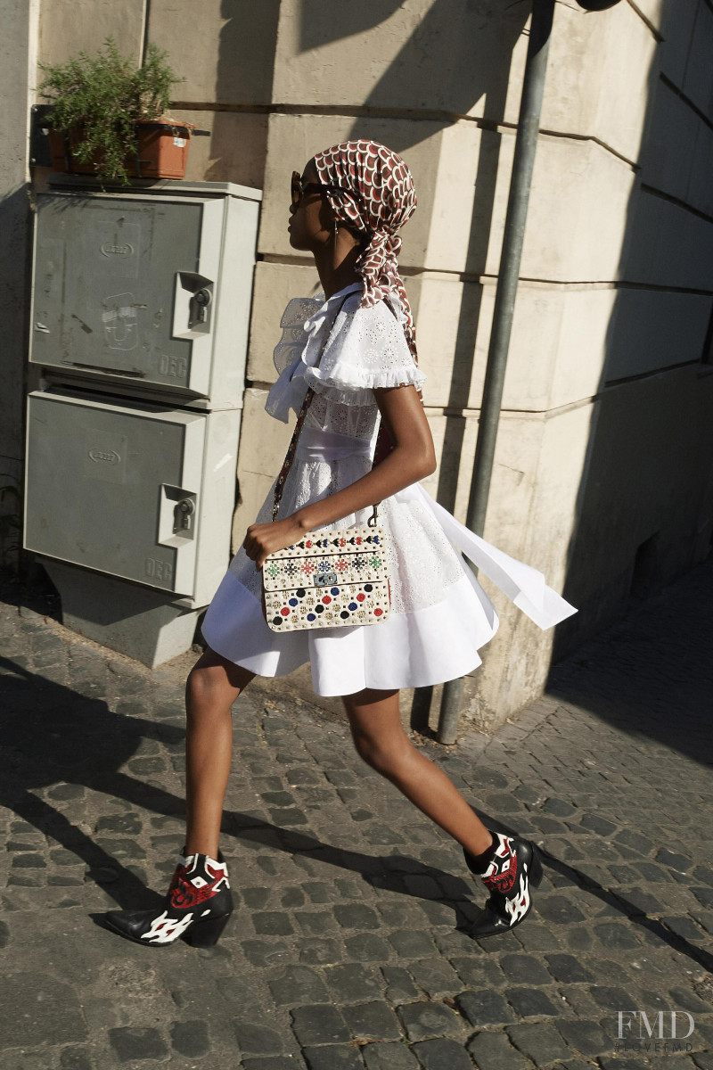 Blesnya Minher featured in  the Valentino lookbook for Resort 2019