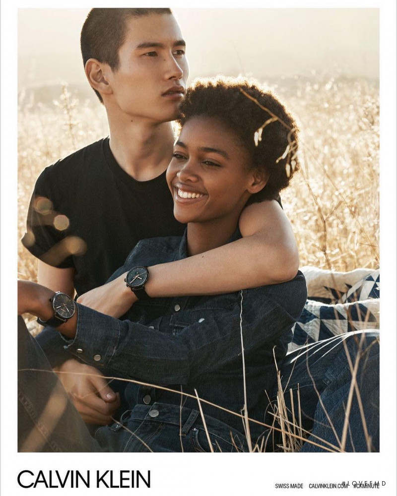 Blesnya Minher featured in  the Ck Calvin Klein Watches advertisement for Spring/Summer 2018