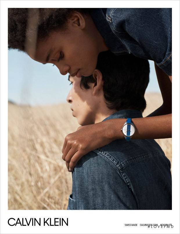 Blesnya Minher featured in  the Ck Calvin Klein Watches advertisement for Spring/Summer 2018