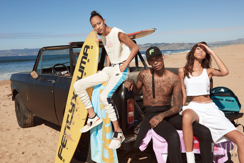 Selena Forrest featured in  the PUMA x Fenty advertisement for Spring/Summer 2018