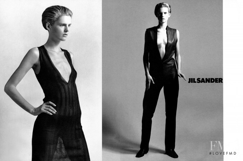 Stella Tennant featured in  the Jil Sander advertisement for Spring/Summer 1997