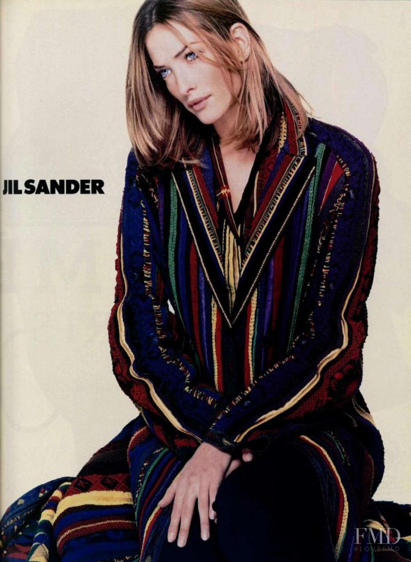 Tatjana Patitz featured in  the Jil Sander advertisement for Spring/Summer 1993