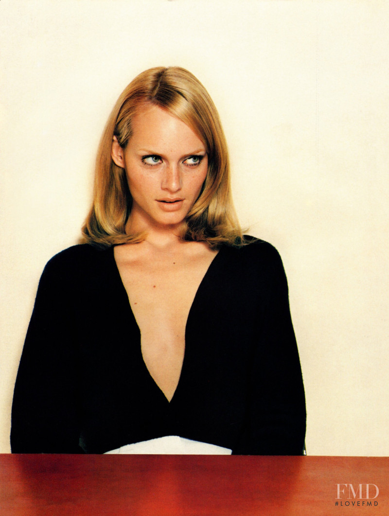 Amber Valletta featured in  the Jil Sander advertisement for Autumn/Winter 1995