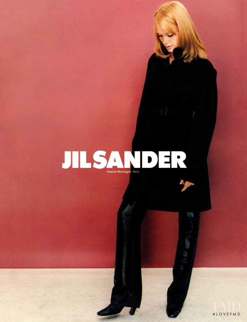 Amber Valletta featured in  the Jil Sander advertisement for Autumn/Winter 1995