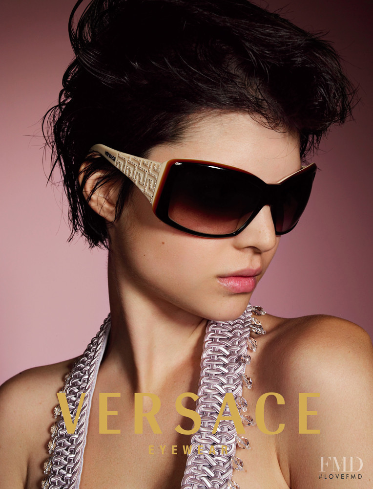 Patricia Schmid featured in  the Versace advertisement for Spring/Summer 2006