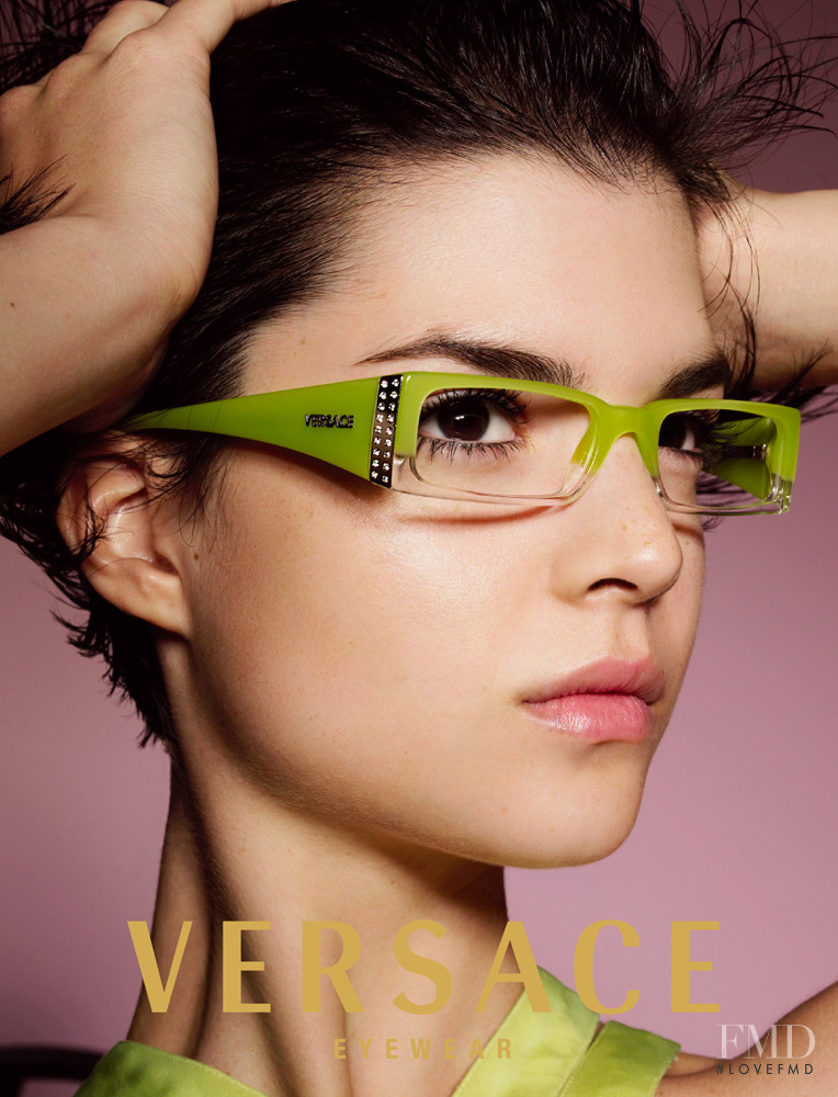Patricia Schmid featured in  the Versace advertisement for Spring/Summer 2006