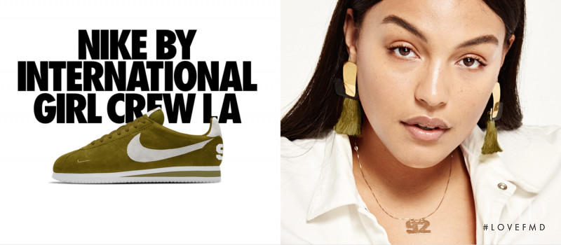 Paloma Elsesser featured in  the Nike advertisement for Summer 2017