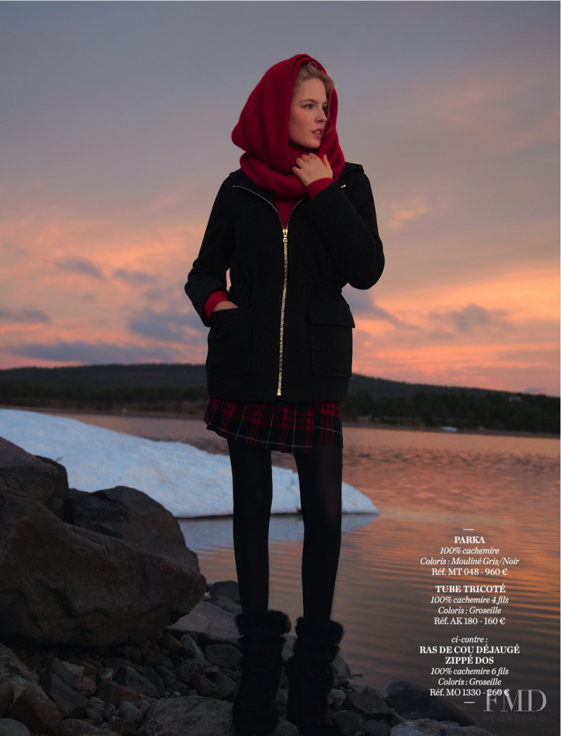 Linnea Regnander featured in  the Eric Bompard lookbook for Autumn/Winter 2012