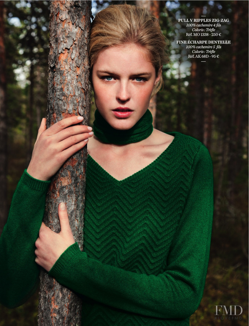 Linnea Regnander featured in  the Eric Bompard lookbook for Autumn/Winter 2012