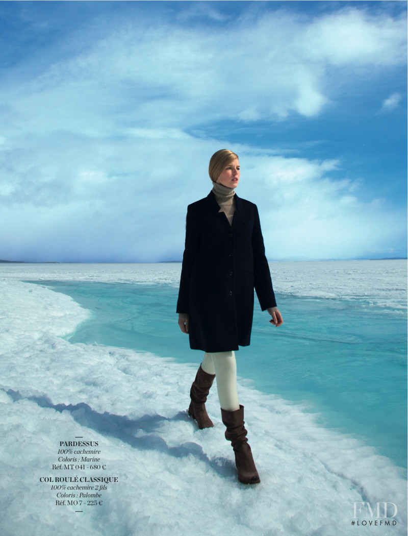 Linnea Regnander featured in  the Eric Bompard lookbook for Autumn/Winter 2012