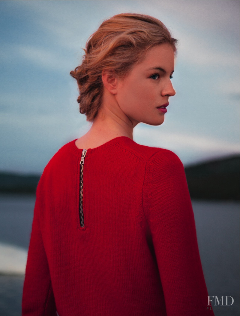 Linnea Regnander featured in  the Eric Bompard lookbook for Autumn/Winter 2012