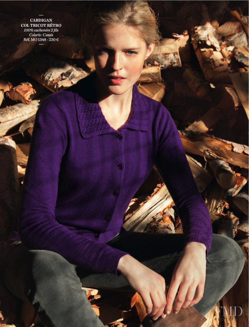 Linnea Regnander featured in  the Eric Bompard lookbook for Autumn/Winter 2012