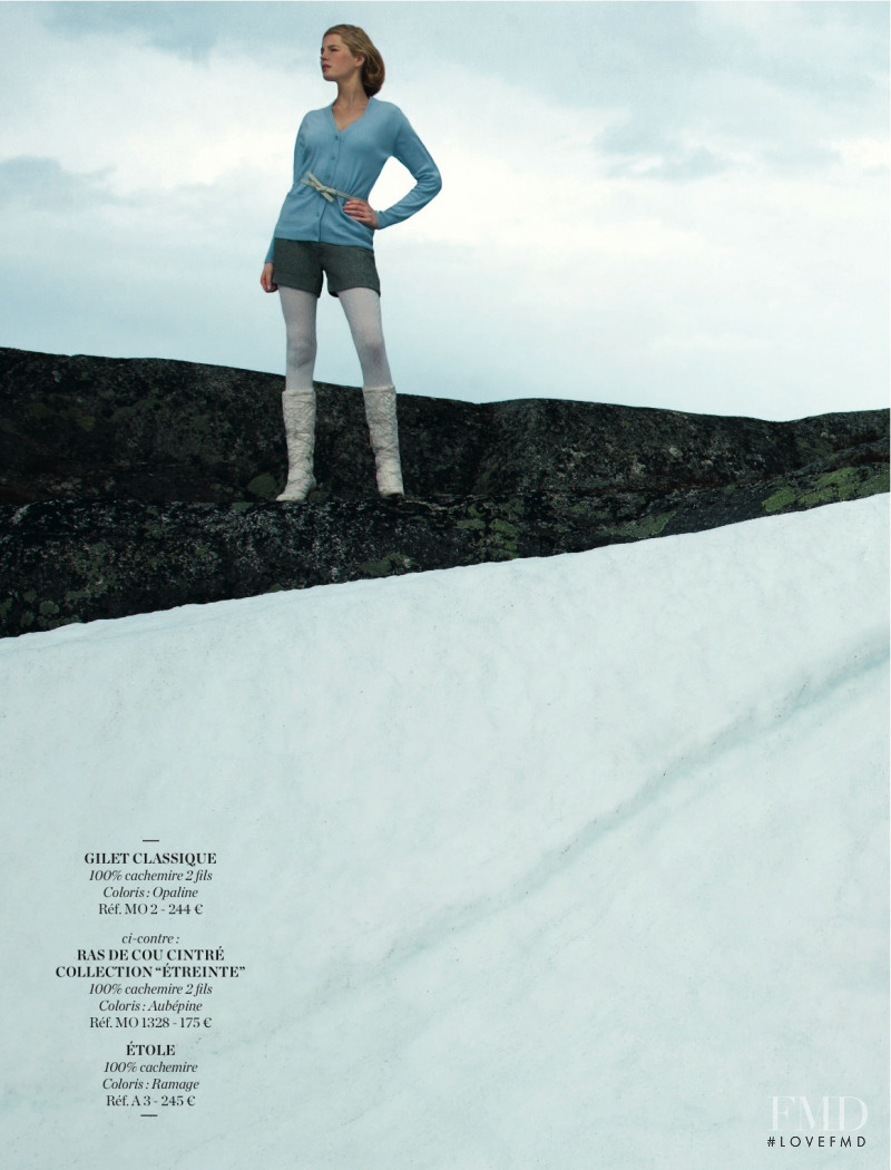 Linnea Regnander featured in  the Eric Bompard lookbook for Autumn/Winter 2012