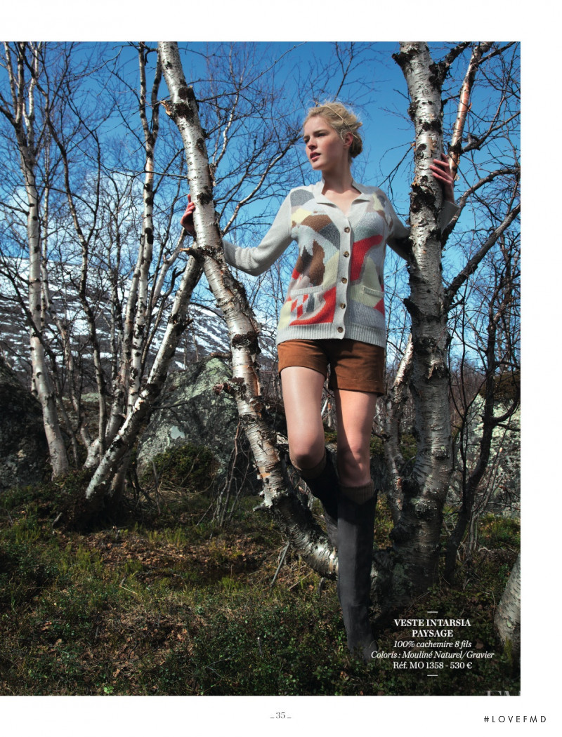 Linnea Regnander featured in  the Eric Bompard lookbook for Autumn/Winter 2012