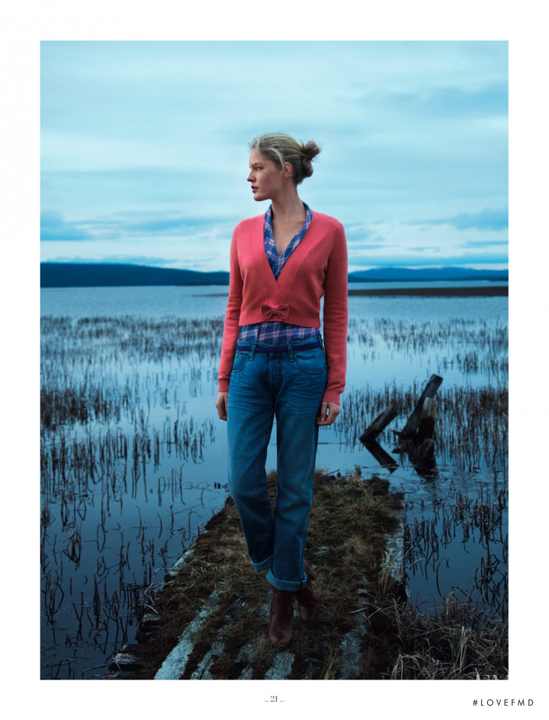 Linnea Regnander featured in  the Eric Bompard lookbook for Autumn/Winter 2012