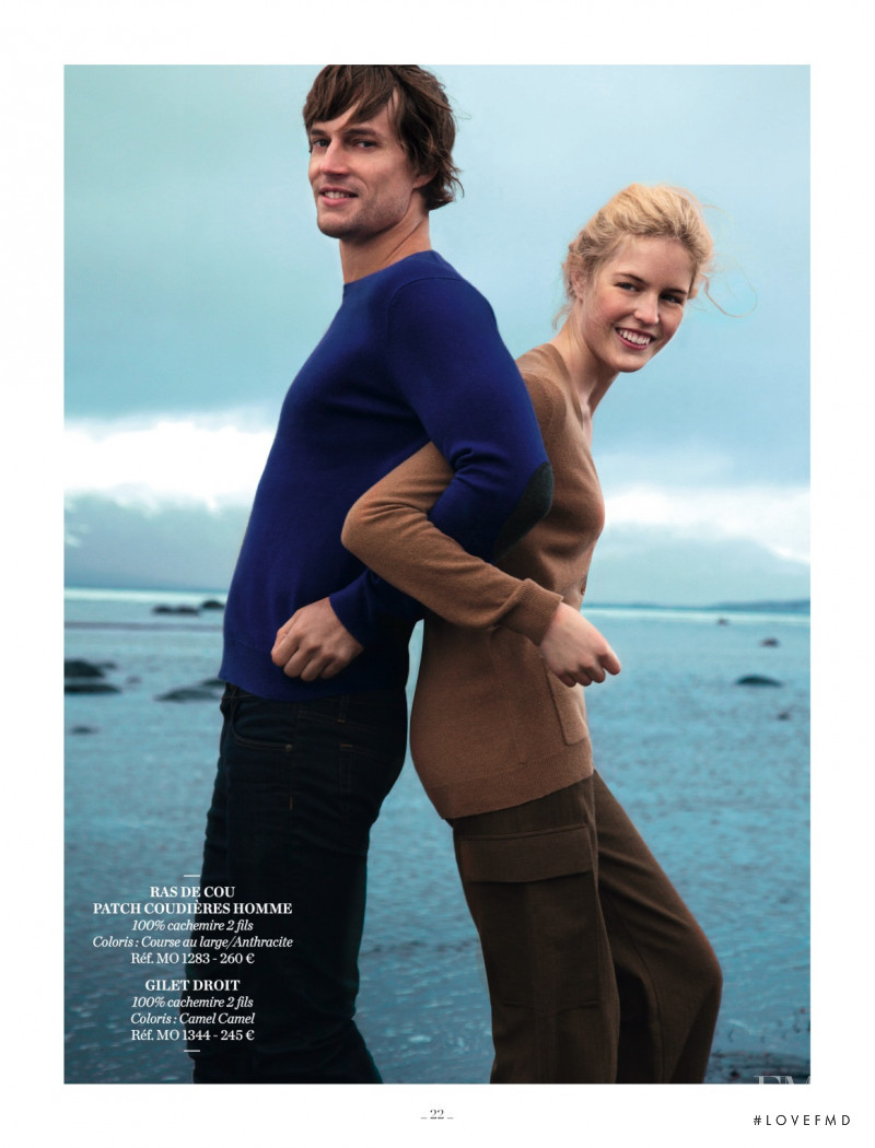 Linnea Regnander featured in  the Eric Bompard lookbook for Autumn/Winter 2012