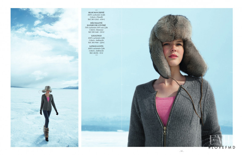 Linnea Regnander featured in  the Eric Bompard lookbook for Autumn/Winter 2012