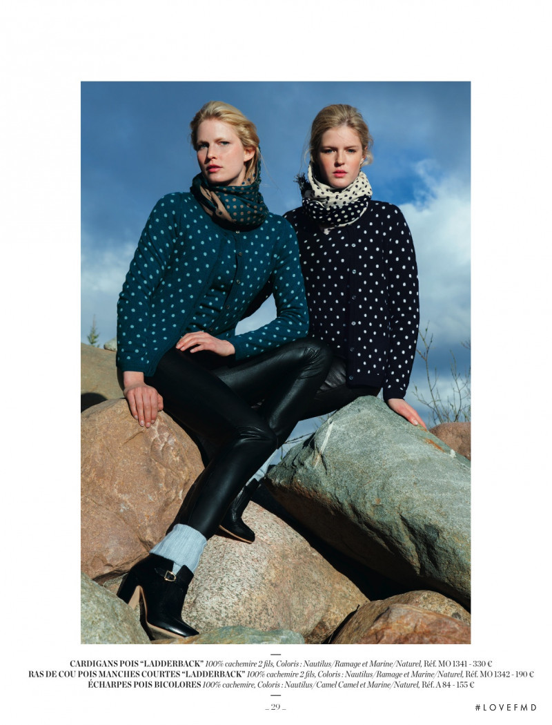 Linnea Regnander featured in  the Eric Bompard lookbook for Autumn/Winter 2012