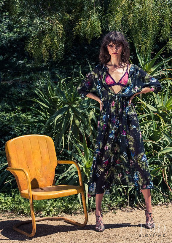 Samantha Basalari featured in  the Fleur Du Mal lookbook for Resort 2017